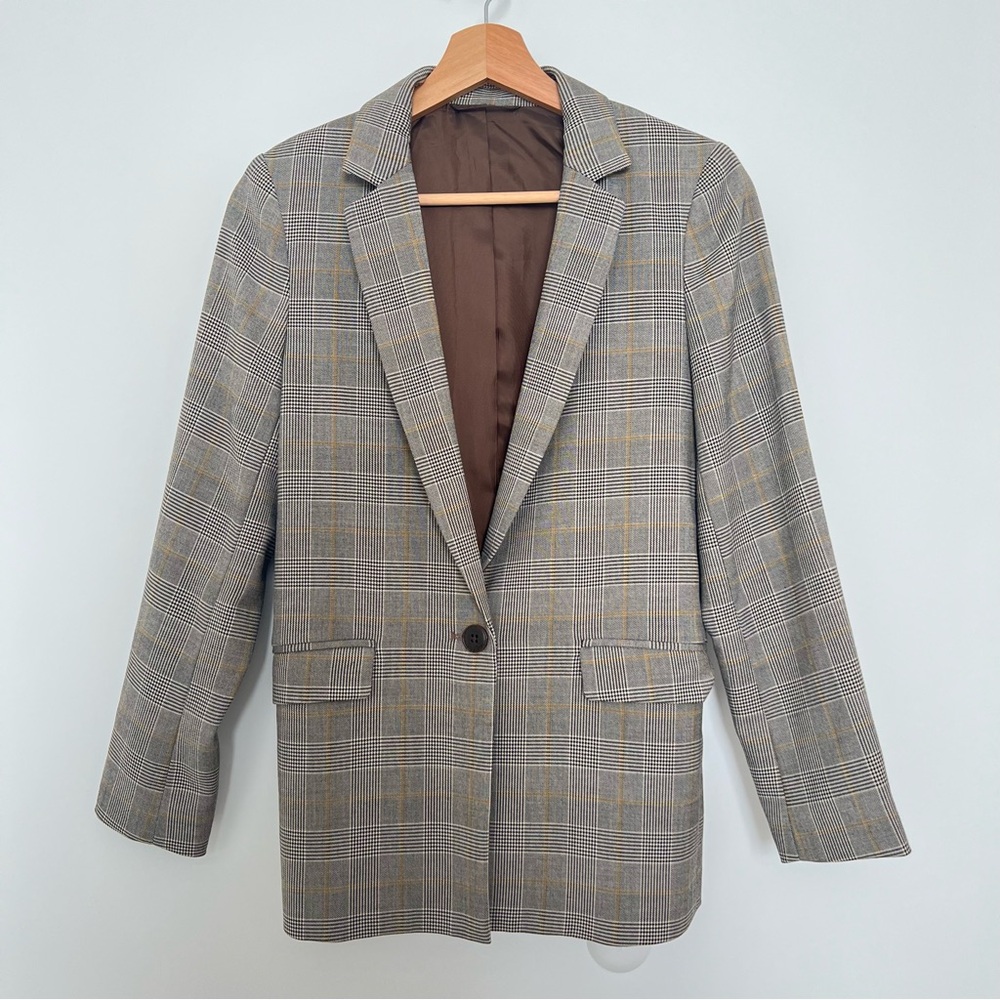 GU | Plaid Blazer
